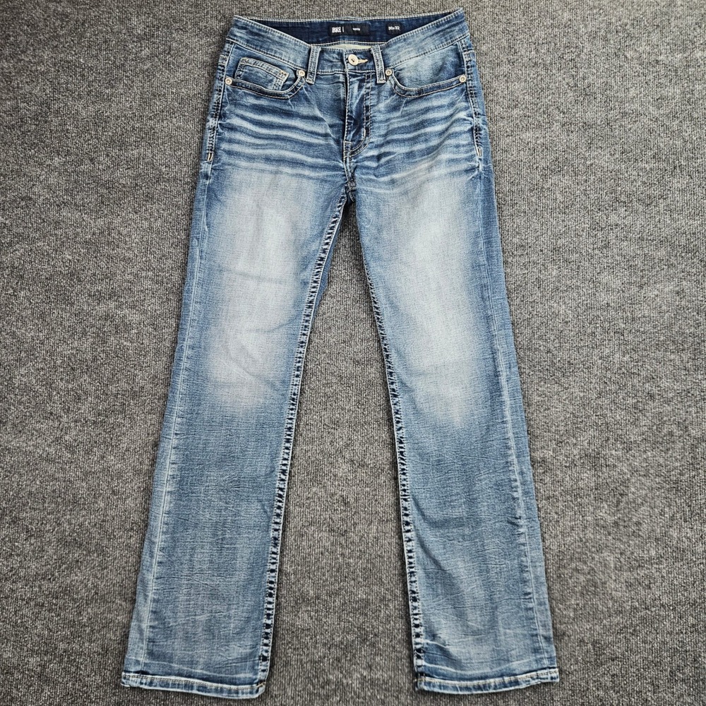 Buckle BKE Aiden Bootcut Jeans Men's 30x32 Slim Fit Med Wash Blue Stretch Denim